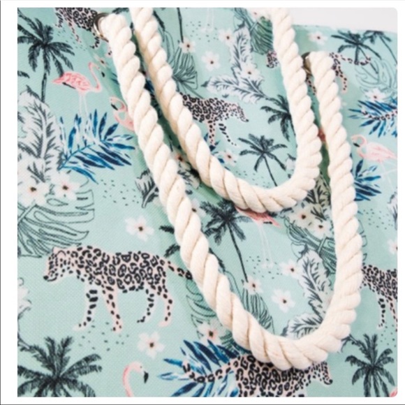 NWT RUGGINE tropical tote. Great for the 🏖 BEACH/VACATION - Picture 4 of 9